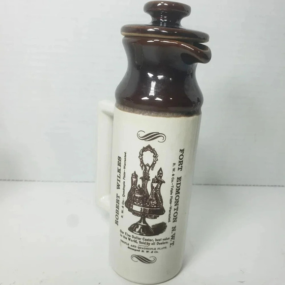 Vintage Abenakis Set of 4 Hand crafted Crock Mini Pitchers with Lids. - Picture 6 of 13